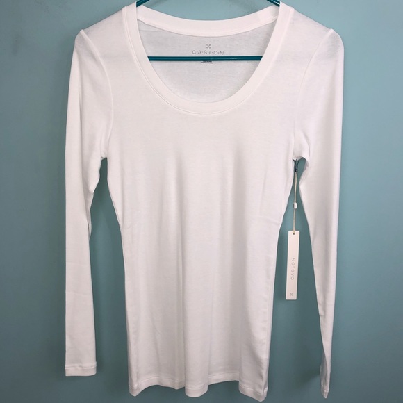 Caslon Tops - NWT white long sleeve soft t-shirt